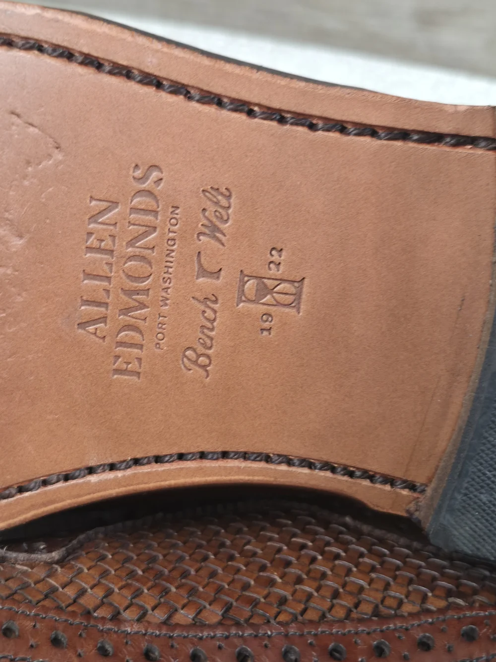 Allen Edmonds Park Avenue Brown Leather Cap Toe Oxford Dress Shoes Men's Size 10